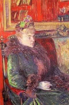  adam tableaux - portrait de madame de gortzikolff 1893 Toulouse Lautrec Henri de